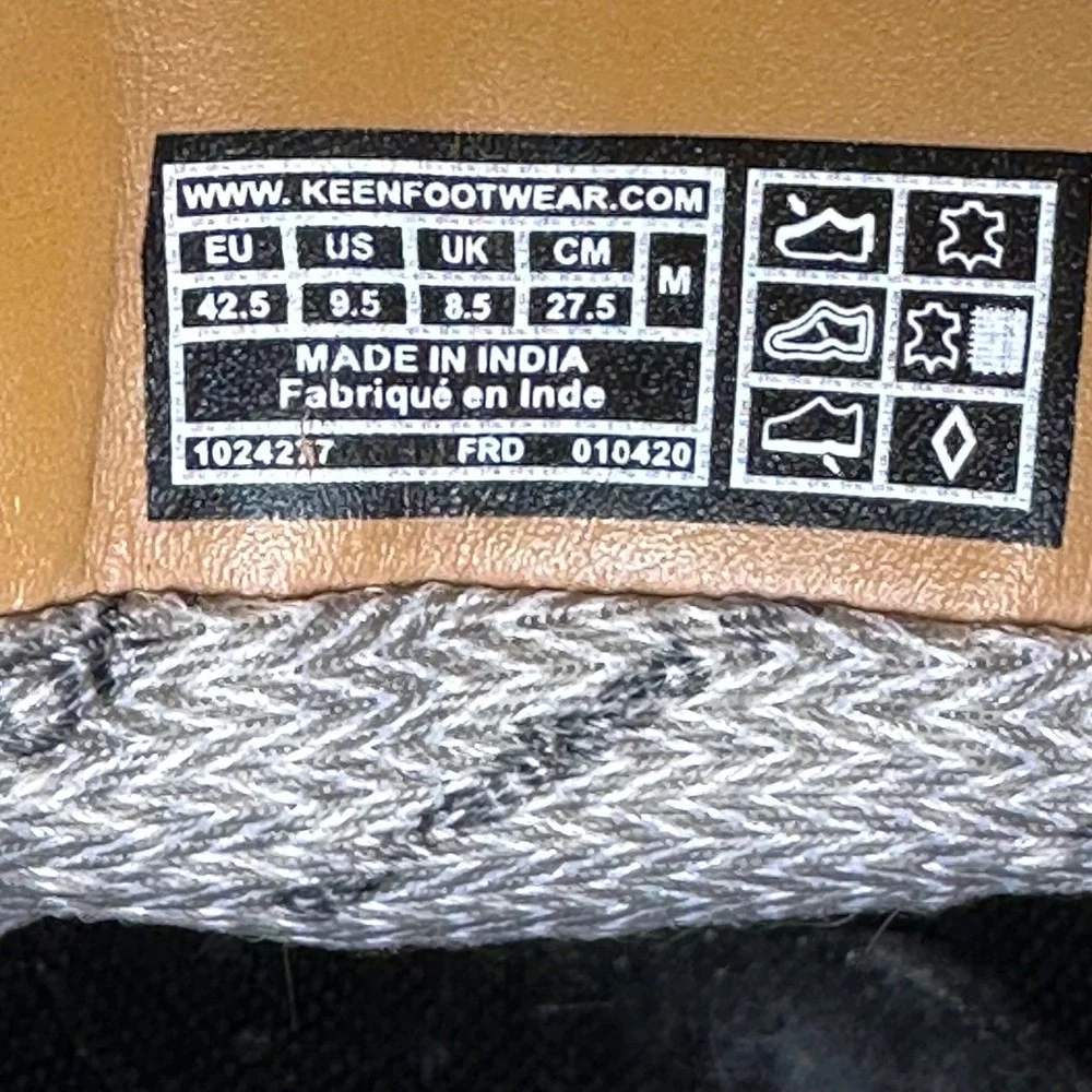 Keen Presidio II Chukka Boots Mens 9.5 Brown Leather Lace Up Hiking 1024217